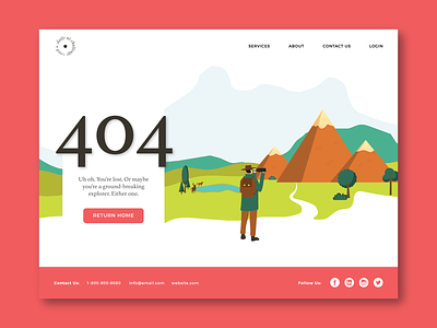 Illustrated 404 Page 404 page daily ui 008 daily ui challenge