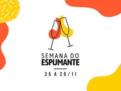 Identidade Visual - Semana do Espumante design flat vector visual identity