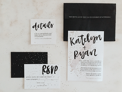 ortego wedding invite