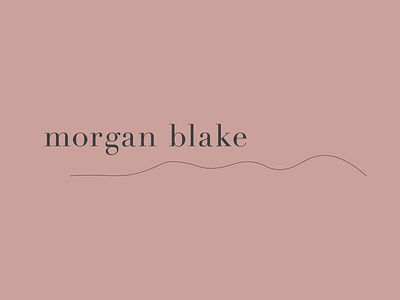 morganblake.co logo didot line logotype typography