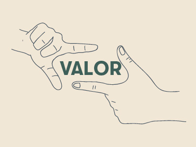 valor concept coffee line drawing valor