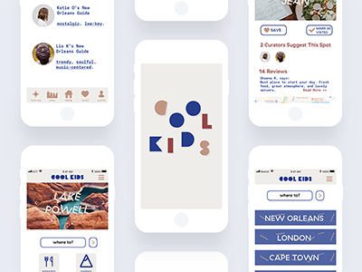 COOL KIDS app design ui ux