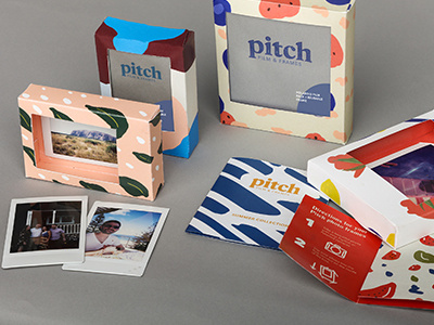 Pitch: Reusable Polaroid Packaging illustration package design