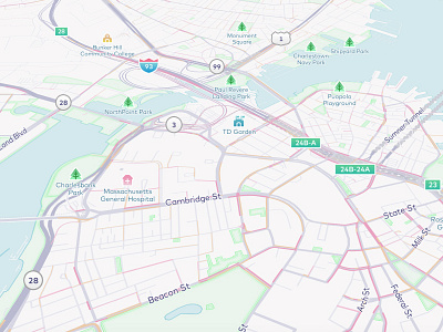 Scenic drive 🌳 design map