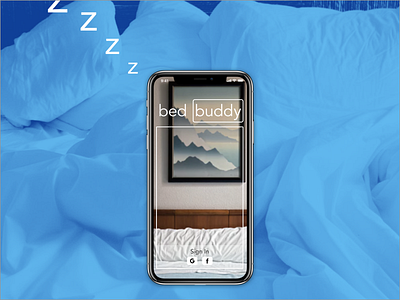 Bed Buddy App app blue design graphic iphone ui ux