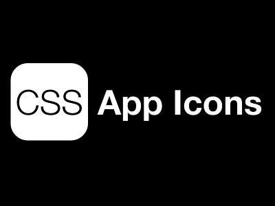 CSSAppIcons.com app css icon ios