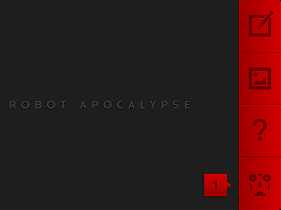 Robot Apocalypse Home Screen UI