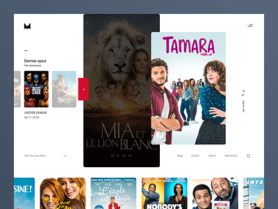 Project Cinema view branding design homepage identity product ui ux web