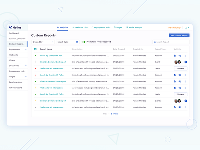 Custom reports pages design custom reports dashboards desktop app fresh design minimalism minimalistic minimalistic ui design ui uidesign uiux user interface design