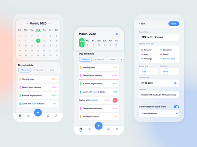 Personal calendar app