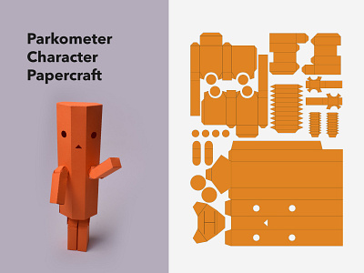 Parkemeter | Character Papercraft Design