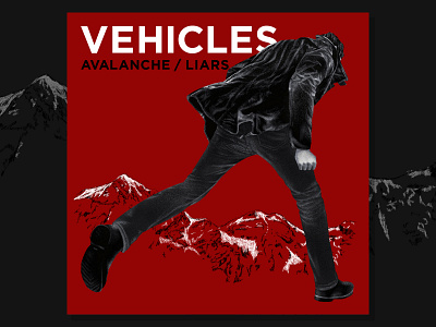 Vehicles Avalanche/Liars Album Cover album artist design drawing handdraw illustration mountain music music art musician procreate