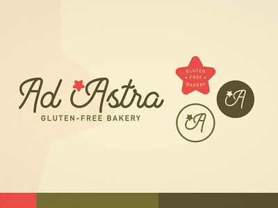 Ad Astra Bakery bakery branding design logo type typography