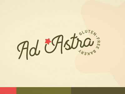 Ad Astra Bakery branding design logo type typography
