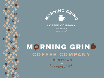 Morning Grind Coffee Company branding coffee design illustration logo mugs vector