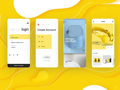 e-commerc app app branding design ui