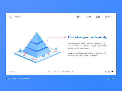 Pyramid illustration on the web