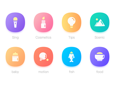 Lovely icons design icon ui