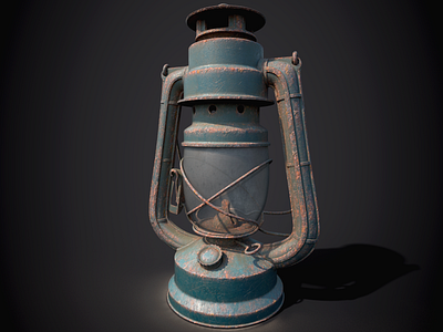 Old lantern in Substance Painter