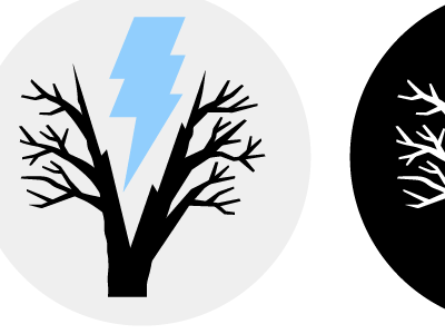 Bolt black blue bolt gray id lightning logo tree vector