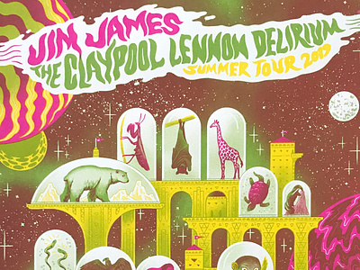 Jim James + Claypool Lennon Delirium Poster - Portland