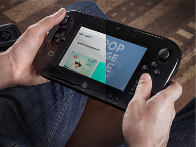 Wii U console app marketing game design mockup game marketing
