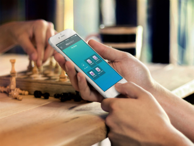 iPhone 6 with Chess Players app marketing design mockup digital pr ios apps iphone6 mockup screenshot generator social startup marketing ux design