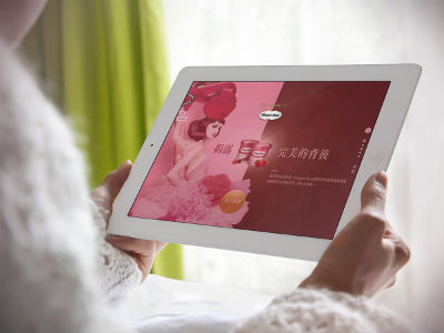 White iPad Being Held by a Woman Relaxing app marketing apps for ipad creative digital pr ios apps ipad landscape responsive screenshot generator startup marketing tablet ux design mockup
