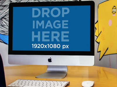 iMac Mockup Template at a Creative Studio