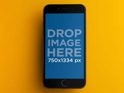 iPhone Mockup in Front of a Yellow Background content marketing tools digital marketing iphone 6 mockup iphone 6 template iphone mockup iphone mockup generator iphone template marketing tools mockup generator mockup template visual content web marketing