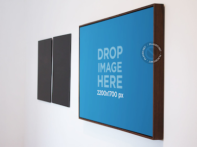 Download Poster Mockup In An Art Gallery By Placeit On Dribbble