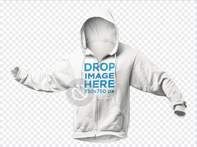 Download Invisible Model Hoodie Mockup Over a PNG Background by ...