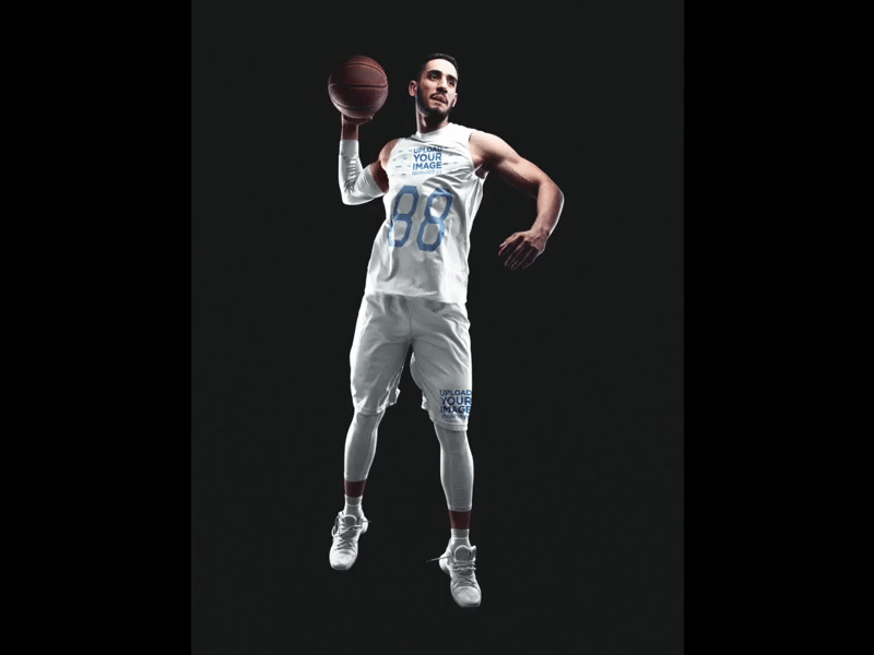 Basketball Uniform Mockup Template Design For Basketball Club