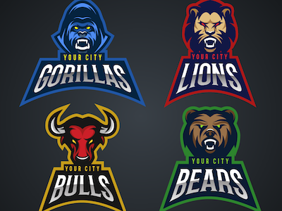 Free Agressive Animals Sports Logo Vectors by Placeit on Dribbble