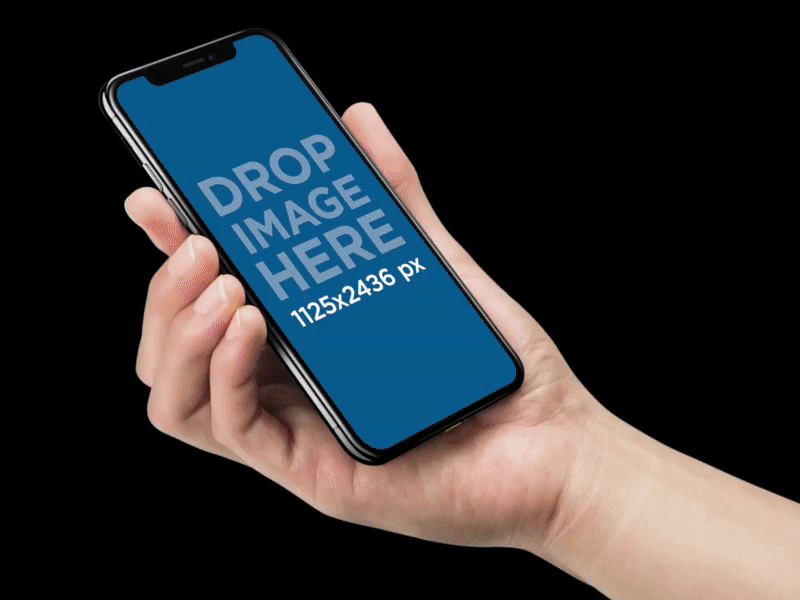 iPhone X Mockup Being Held Against Transparent Background app demo app marketing app mockup app prototype iphone iphone animation iphone template iphone video mockup iphone x ui ux