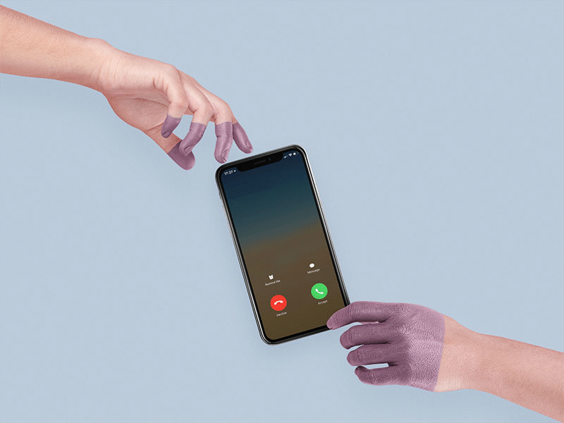 Creation Of The Iphone X Mockup By Painted Hands