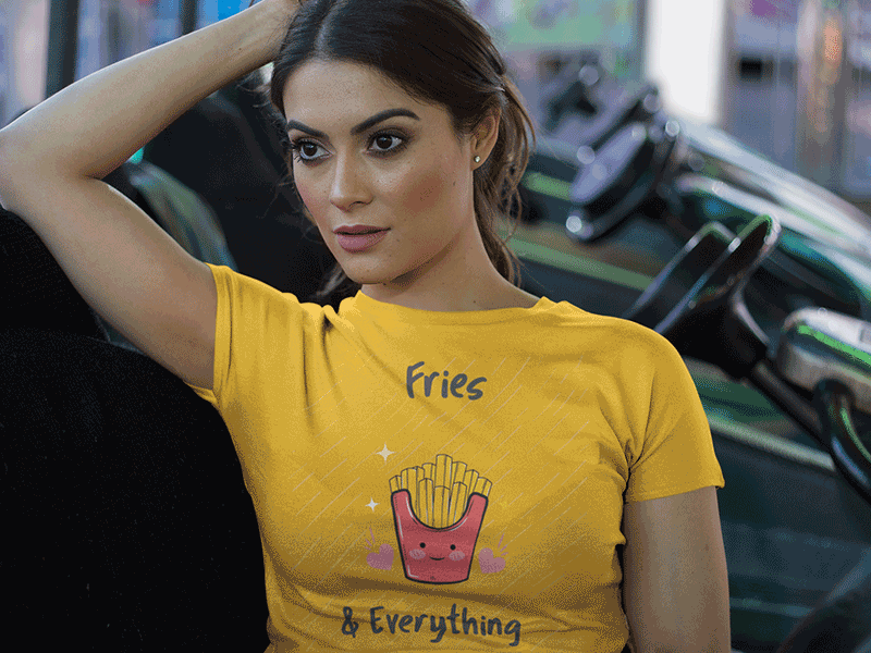 French Fries T-Shirt Logo Maker