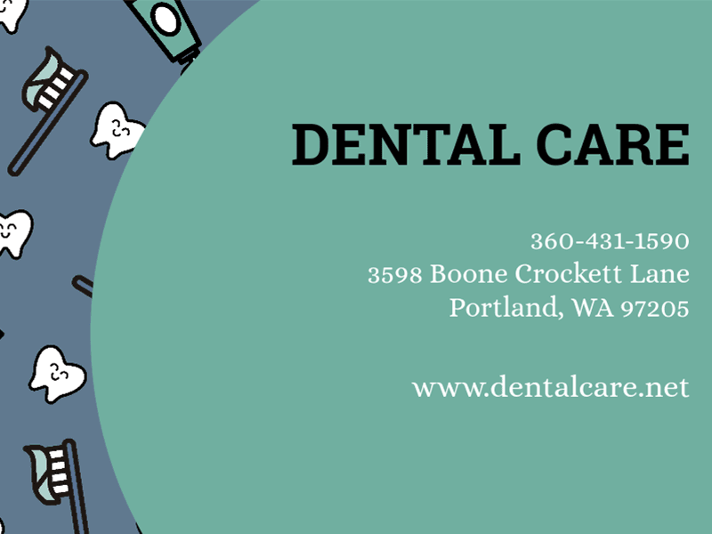 Dental Care Clinic Business Card Maker