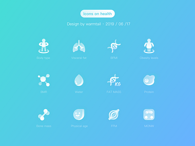 icons on health icon illustration