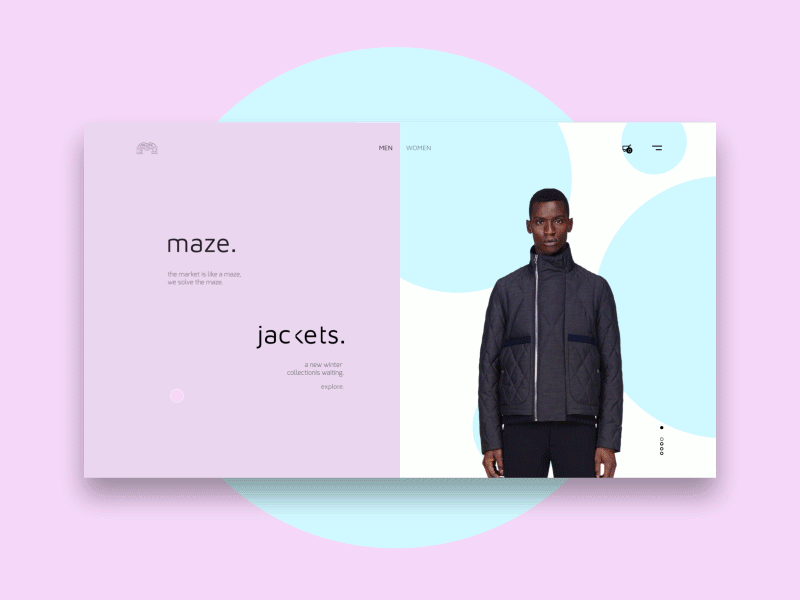 Maze. Main page UI design concept. by Adam Curry on Dribbble