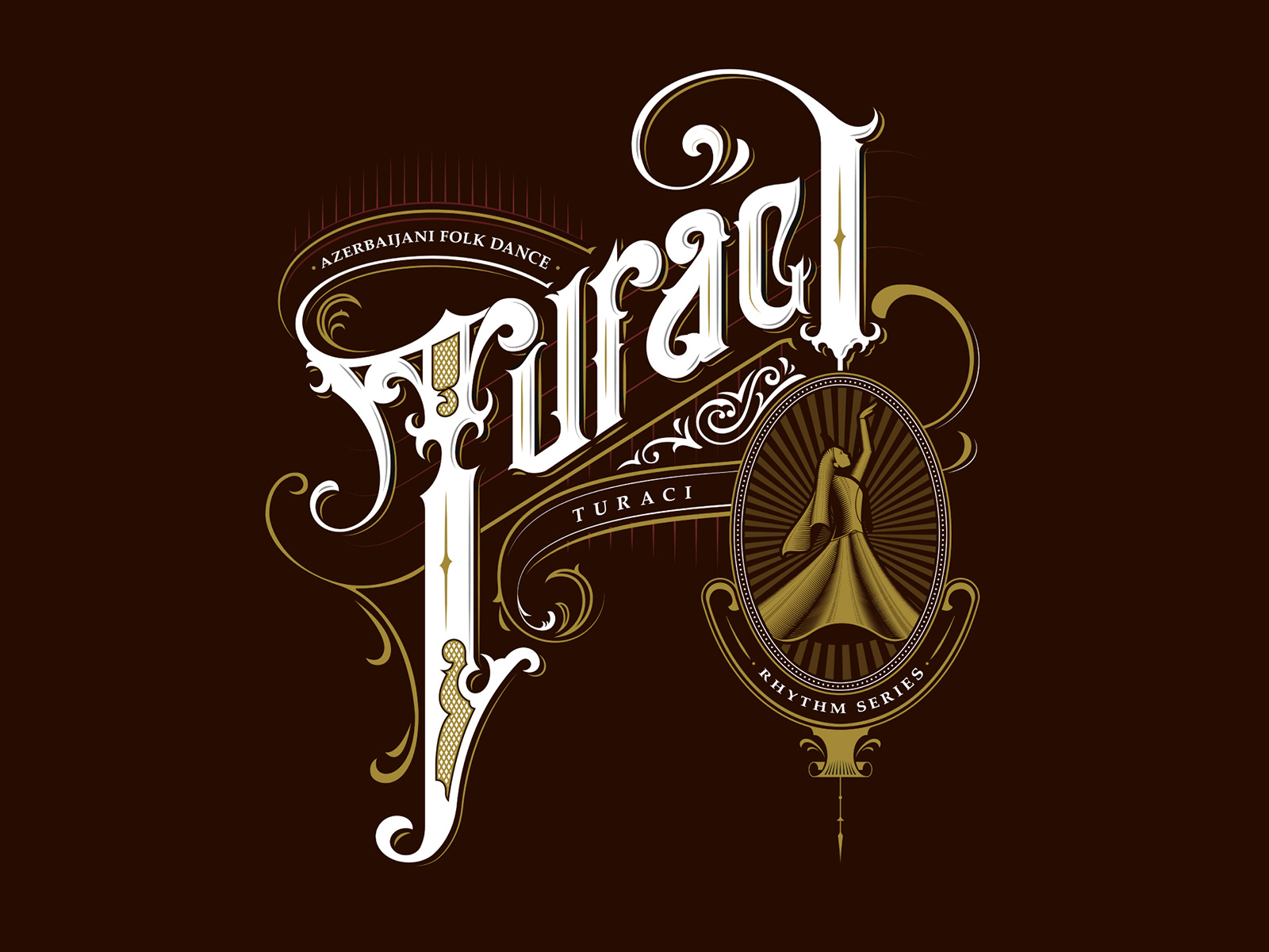 Turaci Azerbaijan folk dance. Hand lettering series by Shahin Aliyev on ...