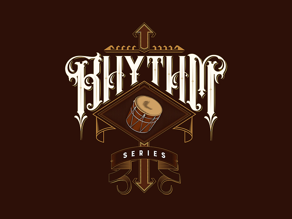 Rhythm hand lettering. Azerbaijani folk dance series by Shahin Aliyev ...