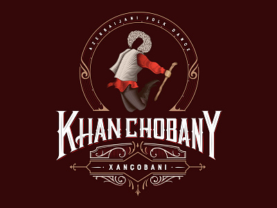 Khanchobany - Azerbaijani Folk Dance Series . .illustration azerbaijani custom dance handlettering khanchobany lettering
