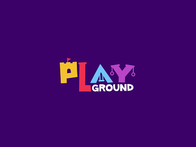 Playground Logo brand logo logo design logo design concept playground typogaphy