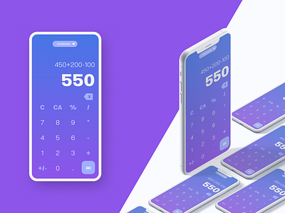 #4 - Calculator app calculator calculator ui dailyui design designer ui user interface