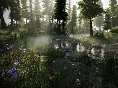 Forest Scene / Environment pt.1 3d 3d artist art artist artwork concept concept art design environment games unreal engine