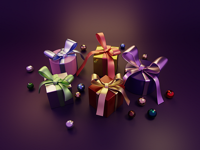 Merry Christmas - Blender 3d art blender design illustration