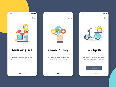 Food app On boarding Screen
