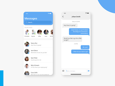 Messages App UI application design chat app chat message chat mobile ui chat mobile ui dating app live chat app messages app mobile app ui online chat app ui uiux