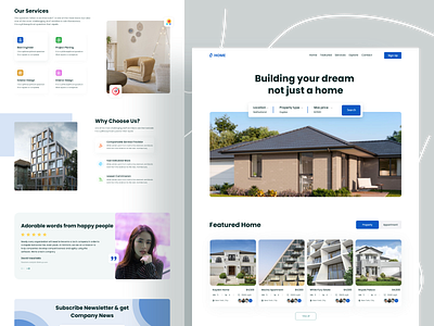 Housie - Real Estate Home Page Exploration